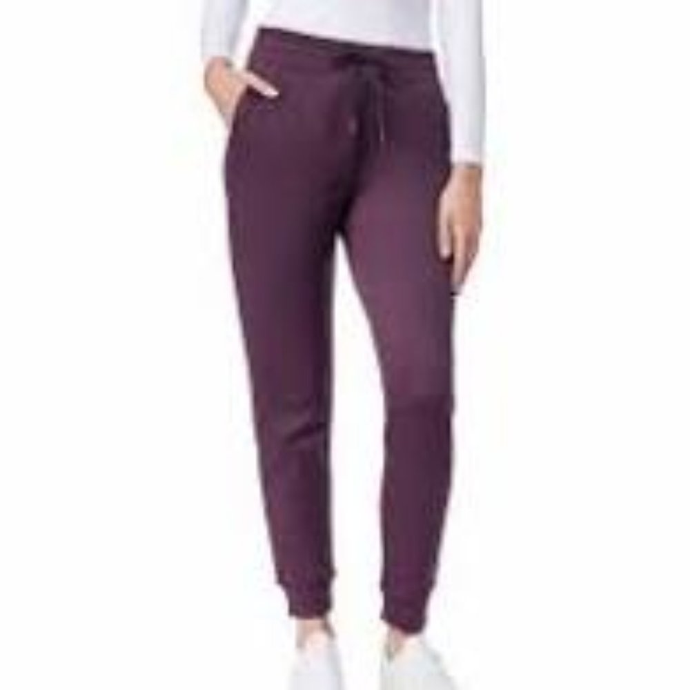 Weatherproof 32 Degrees Heat Womens Joggers Space Dye Wine New Size Medium